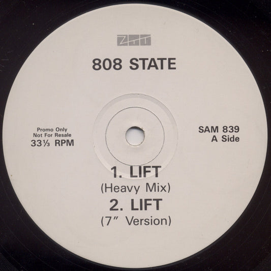 808 State : Lift / Open Your Mind (12", Promo)