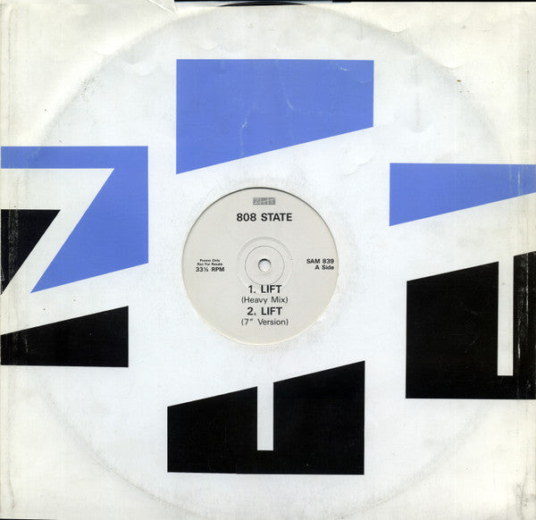 808 State : Lift / Open Your Mind (12", Promo)