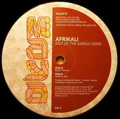 Afrikali : Out Of The Jungle (2003) (12")