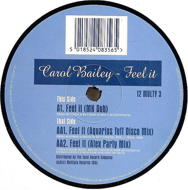 Carol Bailey : Feel It (12")