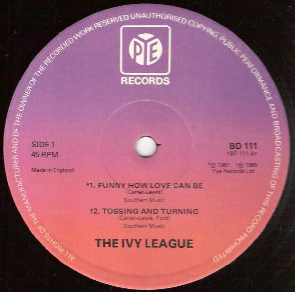 The Ivy League : Funny How Love Can Be (12")