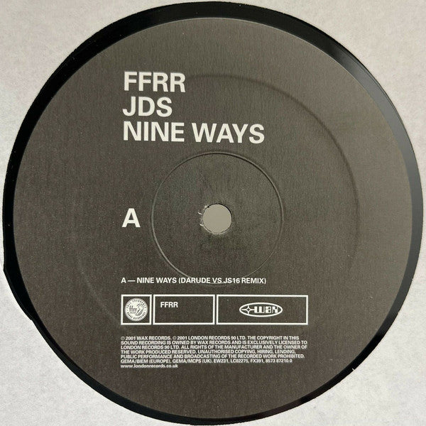 JDS : Nine Ways (12", Single)