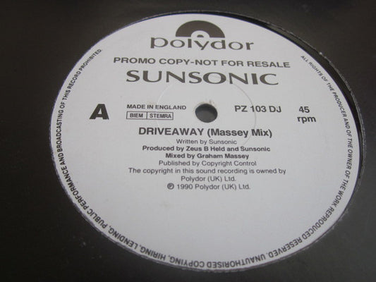 Sunsonic : Driveaway (12", Promo)