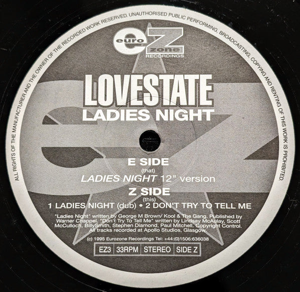 Lovestate : Ladies Night (12")