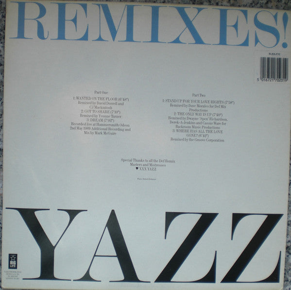 Yazz : The 'Wanted' Remixes! (LP, Album, Ltd)