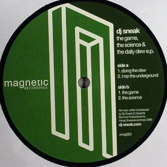 DJ Sneak : The Game, The Science & The Daily Dew E.P. (12", EP)