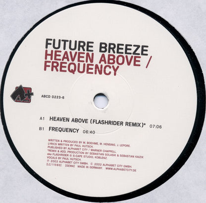 Future Breeze : Heaven Above / Frequency (12")