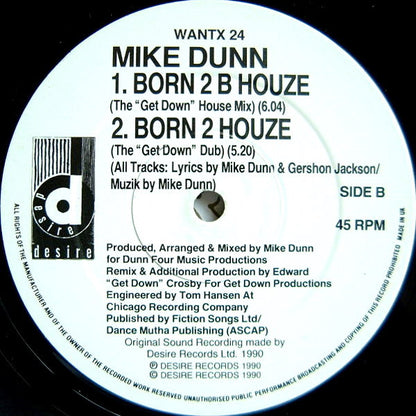 Mike Dunn : Born 2 B Houze (12")
