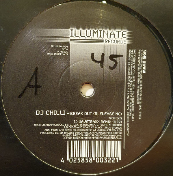 DJ Chilli : Break Out (Release Me) (12")