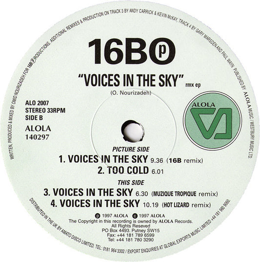 16B* : Voices In The Sky Rmx EP (12", EP)