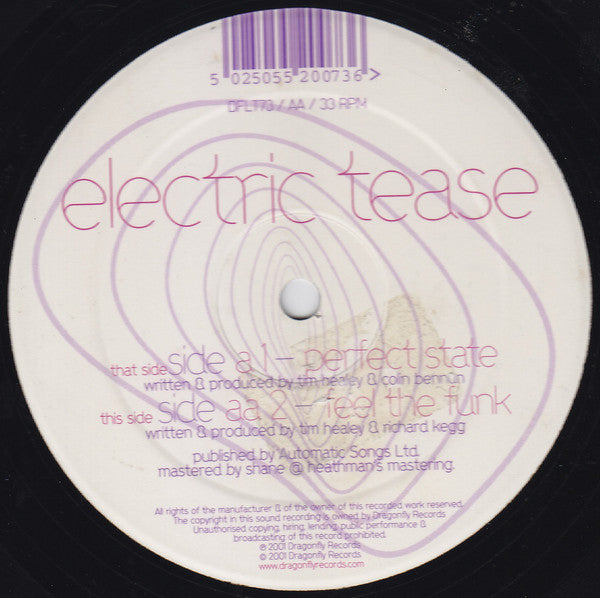 Electric Tease : Perfect State / Feel The Funk (12")