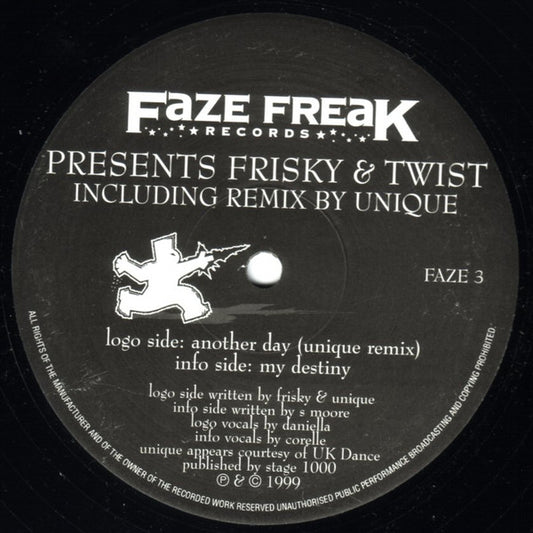 Twist (3) & Frisky : Another Day (Remix) / My Destiny (12")