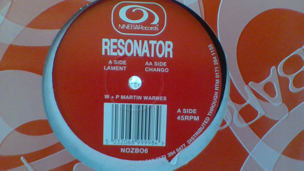 Resonator : Lament / Chango (12")