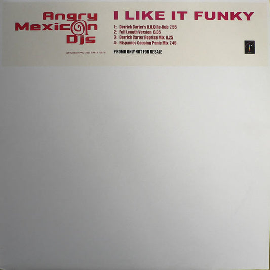 Angry Mexican DJs : I Like It Funky (2x12", Promo)