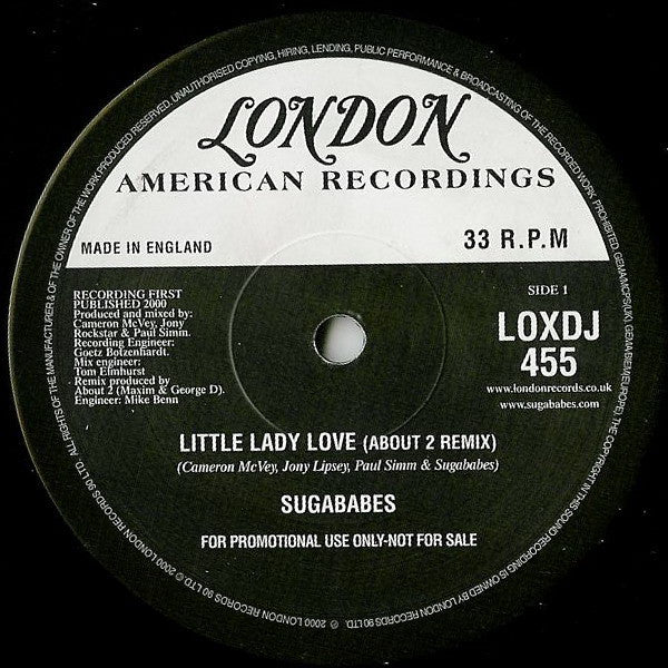 Sugababes : Little Lady Love (12", Promo)