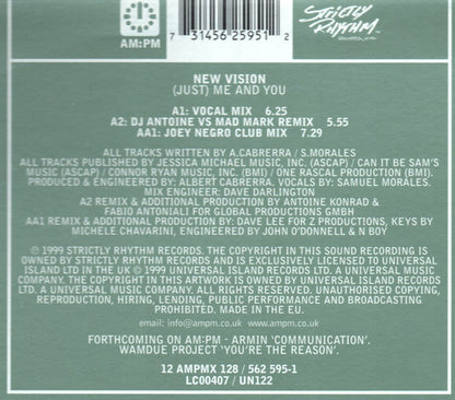 New Vision : (Just) Me And You (12")