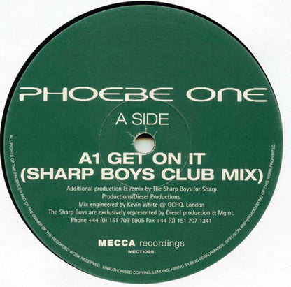 Phoebe One : Get On It (12")