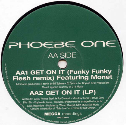 Phoebe One : Get On It (12")