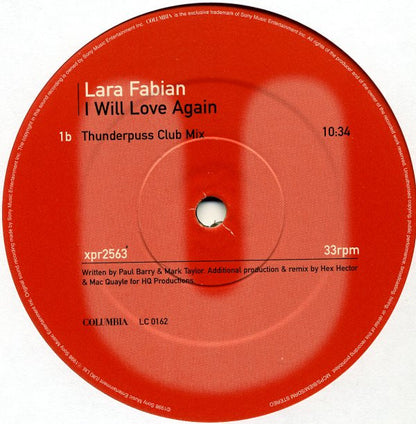 Lara Fabian : I Will Love Again (2x12", Ltd, Promo)