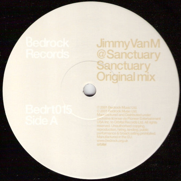 Jimmy Van M : Sanctuary (12")