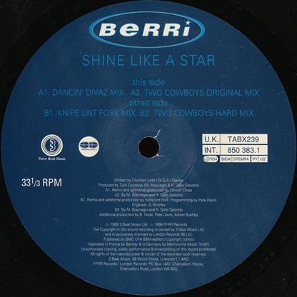 BERRi : Shine Like A Star (12")