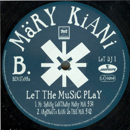 Mary Kiani : Let The Music Play (2x12", Promo)