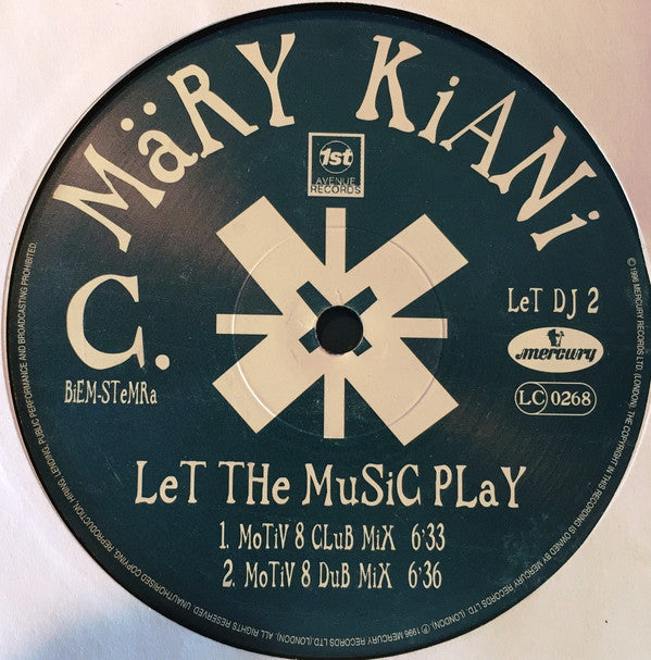Mary Kiani : Let The Music Play (2x12", Promo)
