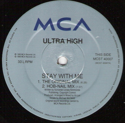 Ultra High : Stay With Me (12", Single)