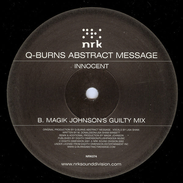 Q-Burns Abstract Message : Innocent (12")