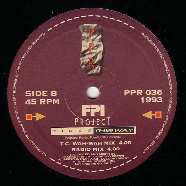 FPI Project : Disco This Way (12")