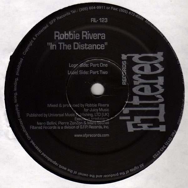 Robbie Rivera : In The Distance (12")