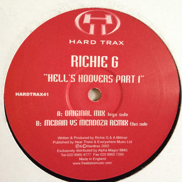 Richie G : Hell's Hoovers (Part 1) (12")