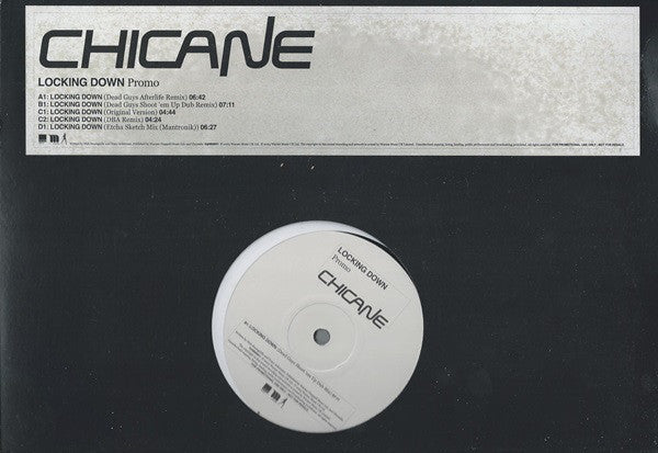 Chicane : Locking Down (2x12", Promo)