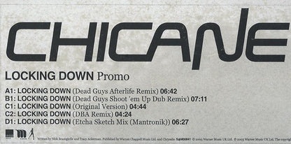 Chicane : Locking Down (2x12", Promo)
