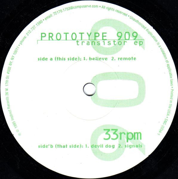 Prototype 909 : The Transistor EP (12", EP)