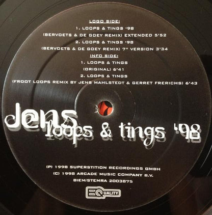 Jens : Loops & Tings '98 (12")