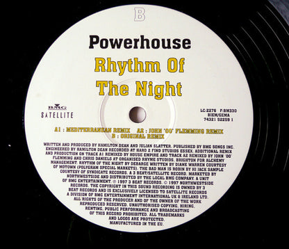 Powerhouse (3) : Rhythm Of The Night (12", Single)