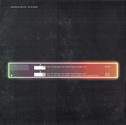 Télépopmusik : Love Can Damage Your Health (12", Promo)