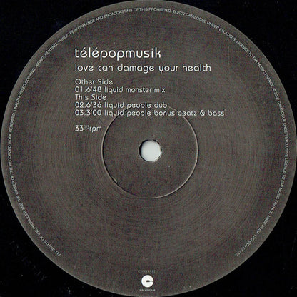 Télépopmusik : Love Can Damage Your Health (12", Promo)