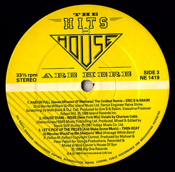 Various : The Hits Of House Are Here (2xLP, Comp)