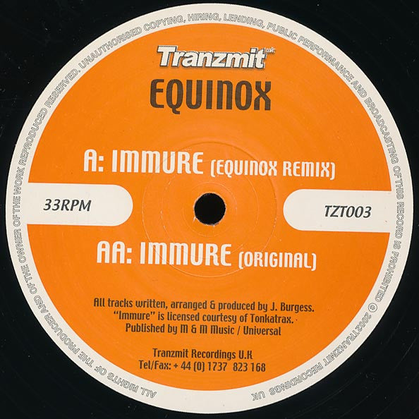 Equinox : Immure (12")