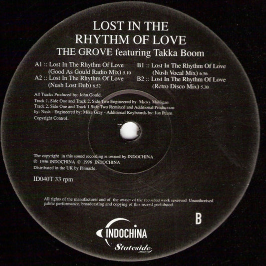 The Grove Featuring Takka Boom* : Lost In The Rhythm Of Love (12")