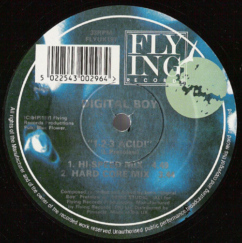 Digital Boy : 1-2-3 Acid! (12")