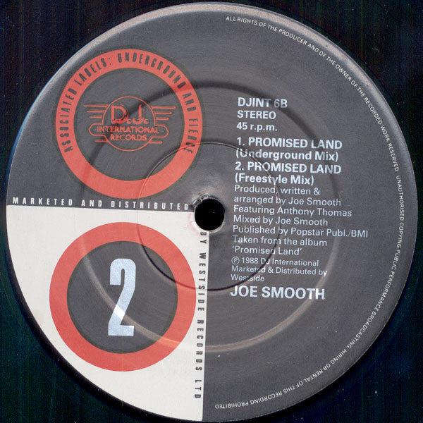 Joe Smooth : Promised Land (12", Single)