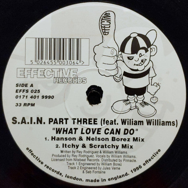 S.A.I.N. Feat. William Williams : What Love Can Do (Part Three) (12")