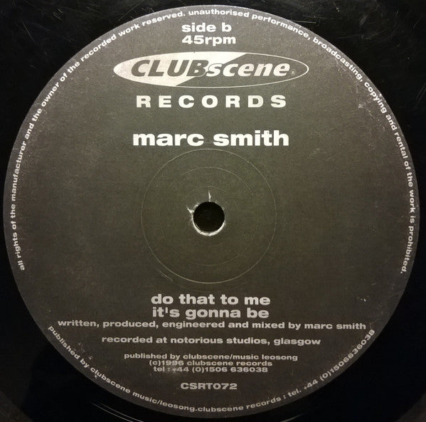 DJ Marc Smith* : Boom N Pow! (12")