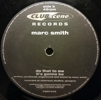 DJ Marc Smith* : Boom N Pow! (12")