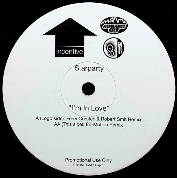 Starparty : I'm In Love (12", Promo)