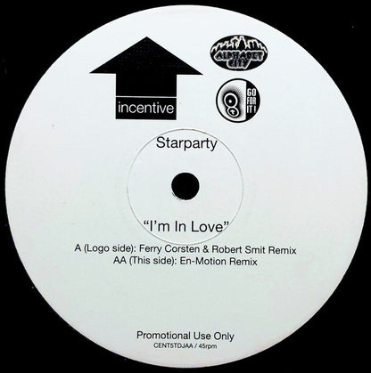 Starparty : I'm In Love (12", Promo)