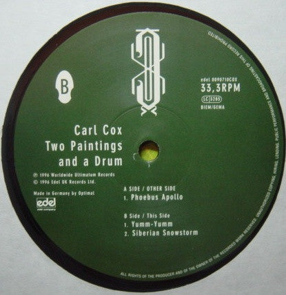 Carl Cox : Two Paintings And A Drum (12")